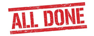 Kırmızı grungy dikdörtgen damga işareti üzerinde tüm yapılan metin.