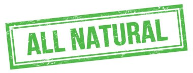 Yeşil grungy vintage dikdörtgen damgalı tüm NATURAL metin.