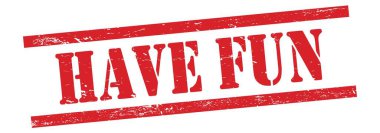 Kırmızı, kirli, eski, lastik damga üzerine eğlenceli bir metin olsun..