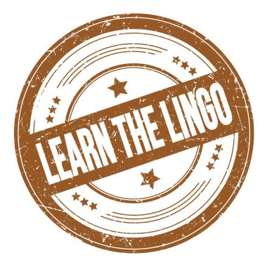 Kahverengi yuvarlak dokuma damgasıyla ilgili LINGO metnini öğren.