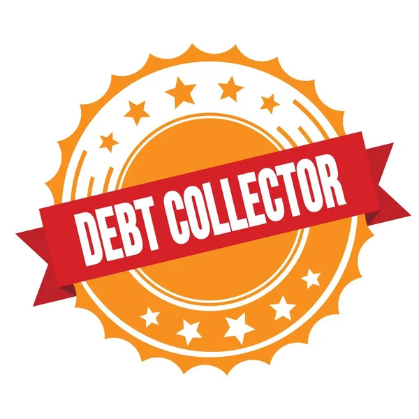Debt Collector 텍스트에 주황색 — 스톡 사진