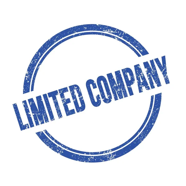 Limited Company Text Written Blue Grungy Vintage Stamp — Stock fotografie