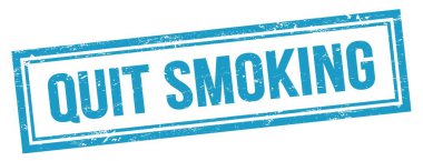 Mavi grungy vintage dikdörtgen damgalı sigara içme metni.