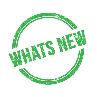 YENİ YENİ metin yeşil grungy vintage yuvarlak pul üzerine yazılmış.