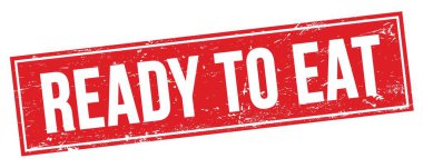 Kırmızı grungy dikdörtgen mühür işareti üzerindeki metni yemeye hazır.