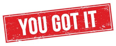 Kırmızı grungy dikdörtgen damgalı bir mesaj aldın..