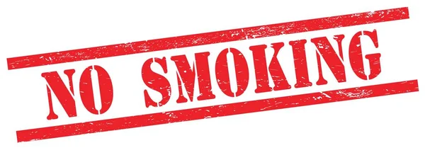 Kein Raucher Text Auf Rotem Grungy Rechteck Vintage Stempel — Stockfoto