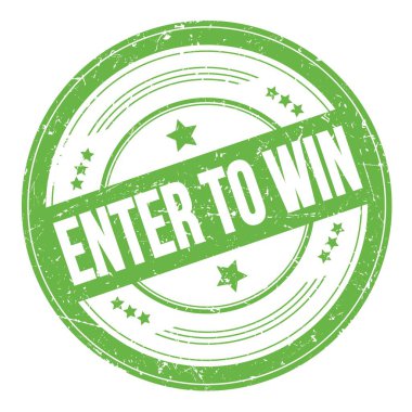 Yeşil yuvarlak, grungy doku damgası üzerine GİRİLMEZ.