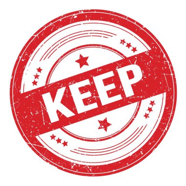 Kırmızı yuvarlak grungy doku damgasıyla ilgili metni koru.