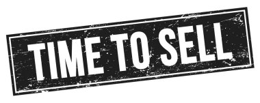 Siyah grungy dikdörtgen damga işareti üzerinde metin satma zamanı.