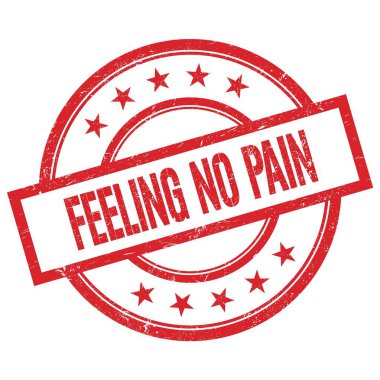 Kırmızı, yuvarlak, kauçuk damgalı 