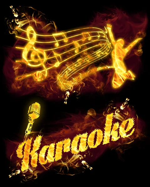 Brand Karaoke Set — Stockfoto