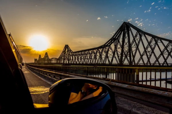 Puesta de sol puente — Foto de Stock