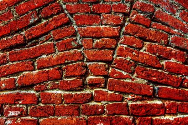 Rode bakstenen muur — Stockfoto