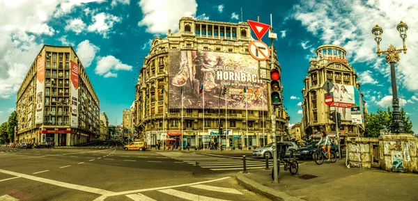 Bucarest - - Plaza de las Naciones Unidas — Foto de Stock