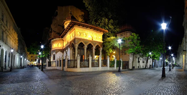 Bukarester Altstadt bei Nacht — Stockfoto