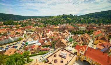 Sighisoara havadan görünümü