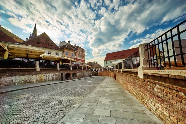 Small Square w Sibiu — Zdjęcie stockowe