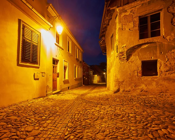 Sighisoara bei Nacht — Stockfoto