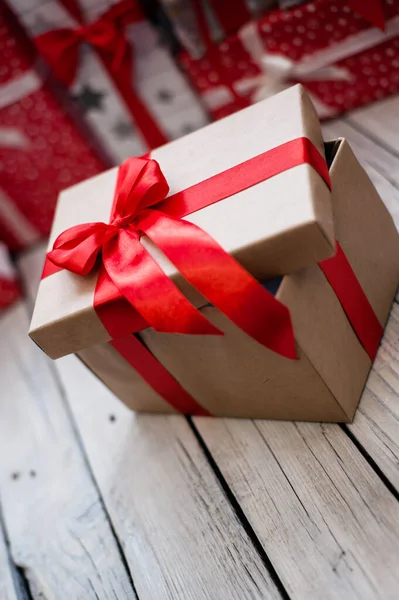 Christmas Gift Box Decoration — Stock Photo, Image