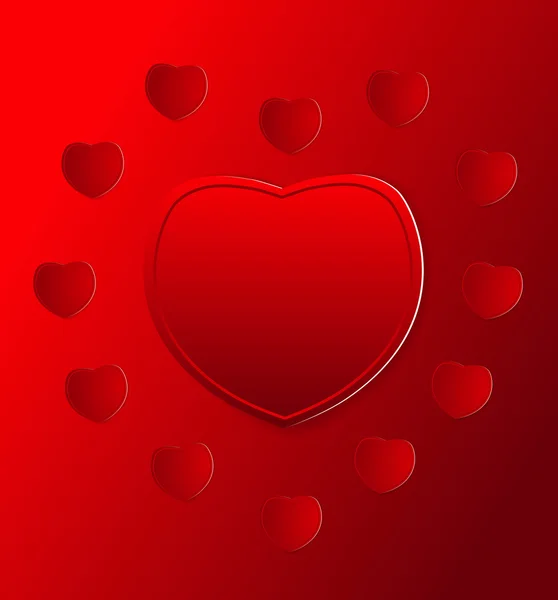 День святого Валентина, бумажное сердце — стоковый вектор
