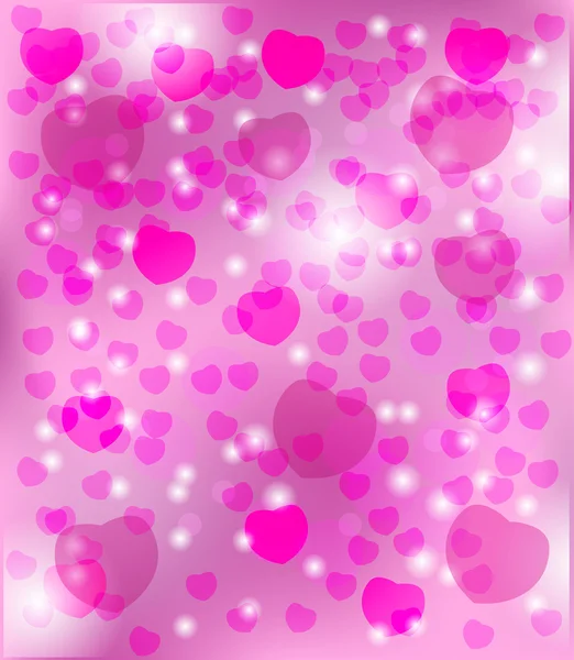 Gentle background with hearts — Stock Vector