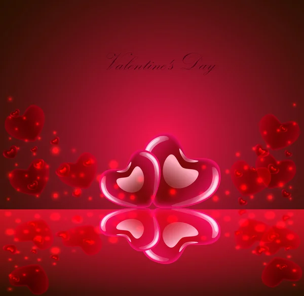 Valentine's Day abstract background — Stock Vector