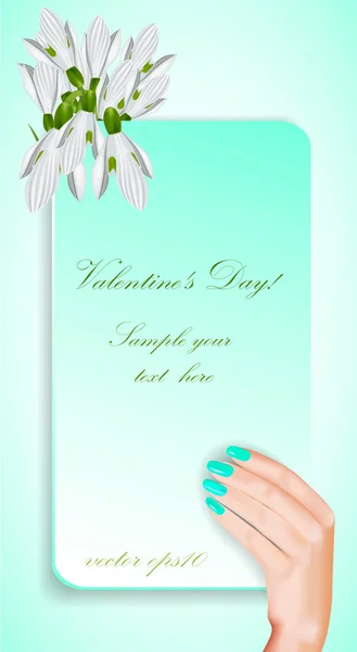 Cartes de voeux Saint-Valentin — Image vectorielle