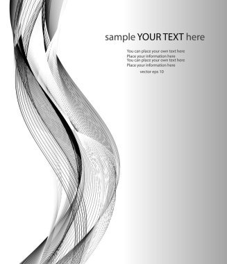 Dalgalar gri arka plan üzerinde