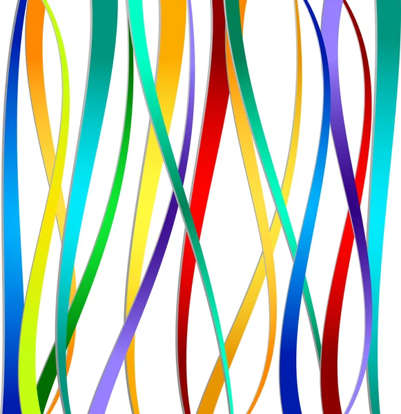 カラフルな縞模様の抽象的な背景 — ストックベクタ
