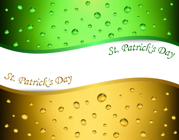 Fondo de cerveza para el Día de San Patricio — Vector de stock