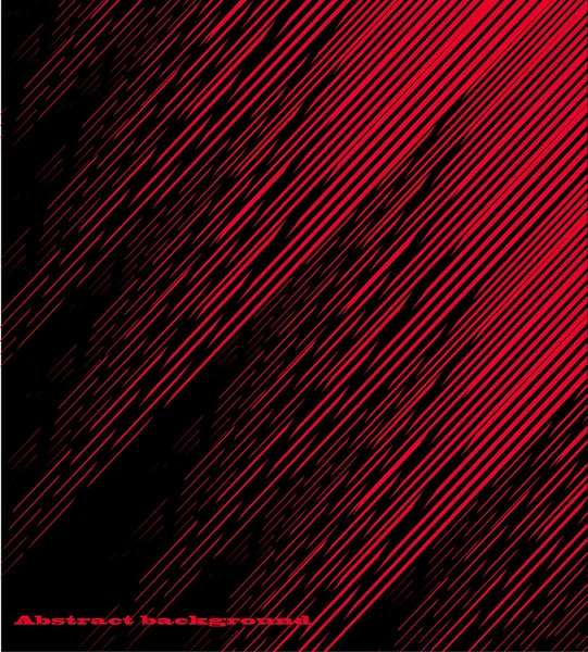 Black background with red lines — Stock Vector