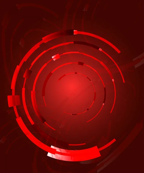 Abstrakte rote helle Kreise — Stockvektor