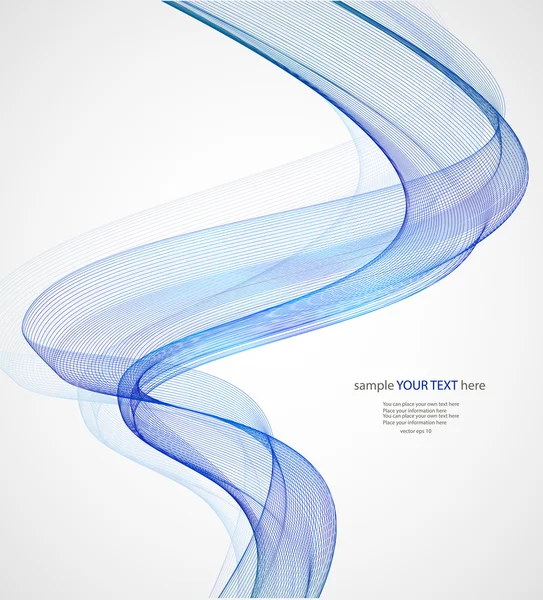 Blue waves on gray background Royalty Free Stock Vectors