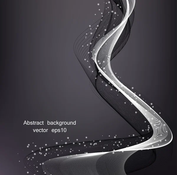 Abstract wait waves on black background Royalty Free Stock Illustrations