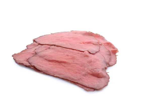 烤牛肉孤立的白色背景 — 图库照片