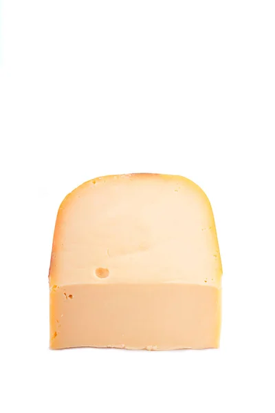 白色背景的荷兰奶酪 — 图库照片