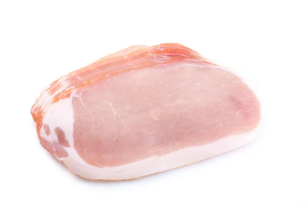 Bacon Geïsoleerd Een Witte Achtergrond — Stockfoto