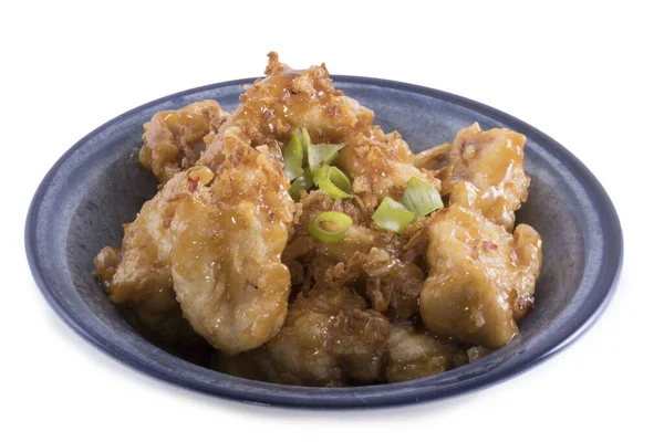 turuncu tavuk beyaz arka planda izole