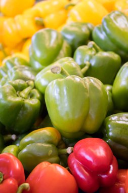 Kasap pazarından kırmızı biber.