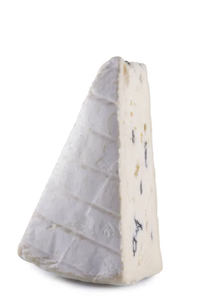 mavi peynir beyaz bir arka plan üzerinde izole