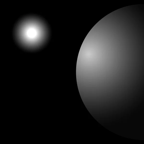 Planeta se sluncem; Měsíce Země 2,0; Pluto Jupiter — Stockový vektor