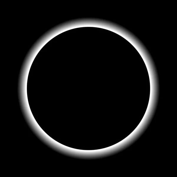 Солнце покрыто луной; Плутон; Новые горизонты; затмение — стоковый вектор