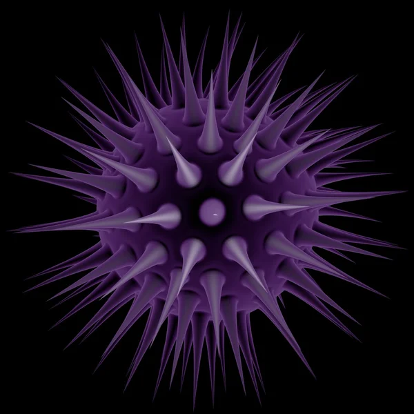 Virus under microscope; swine flu; bird flu; epidemic — Stock Photo, Image
