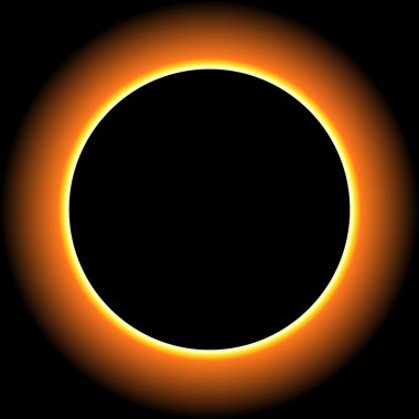 Solar eclipse, moon clipart