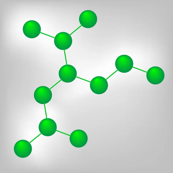 Estructura molecular, investigación médica — Vector de stock