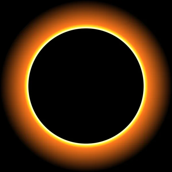 Eclipse solar, luna — Vector de stock