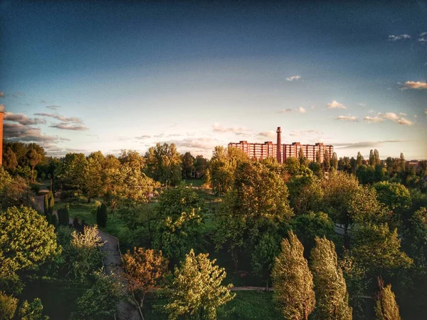 Ternopil Cidade Bela Vista Impressionante Natureza Céu Bonito — Fotografia de Stock