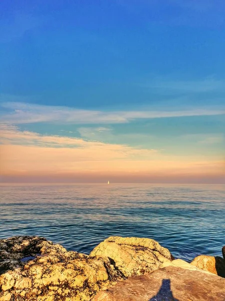 Sunset Sea Beautiful Views Magical Day Nature — Stock Photo, Image