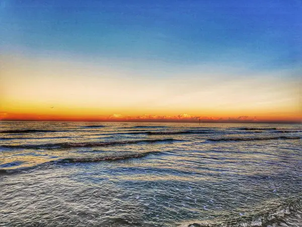 Amazing Sunset Sea Colorful View Sea — Stock Photo, Image